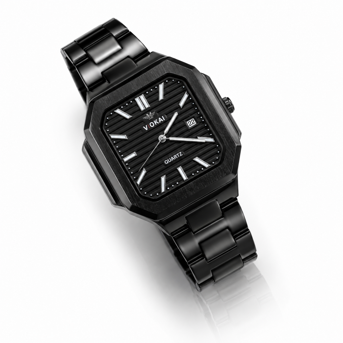 Black wristwatch with 'YOKAI' branding on a white background